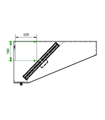 Campanas Extracción Campana industrial inoxidable sin motor 1477x850x452 mm Fricosmos 076604