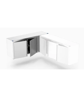 Armario de 2 puertas abatibles esquina derecha 1575x440x660 mm