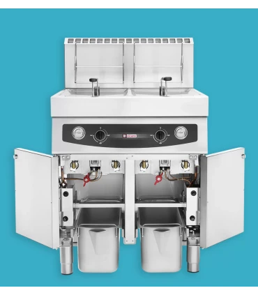 Freidoras a Gas Freidora a Gas con mueble 17+17 litros Elframo GT17+17 Elframo GT17+17