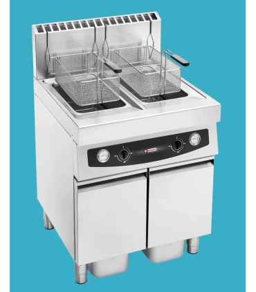 Freidoras a Gas Freidora a Gas con mueble 17+17 litros Elframo GT17+17 Elframo GT17+17
