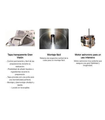 Cutters y Blixers Cutter Picadora R8 SV con función vacío Robot Coupé 8 litros Robot Coupé Cutters y Blixers Cutter Picadora R8 SV con función vacío Robot Coupé 8 litros Robot Coupé