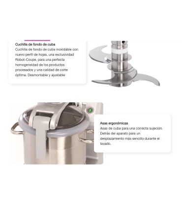 Cutters y Blixers Cutter Picadora R8 SV con función vacío Robot Coupé 8 litros Robot Coupé Cutters y Blixers Cutter Picadora R8 SV con función vacío Robot Coupé 8 litros Robot Coupé