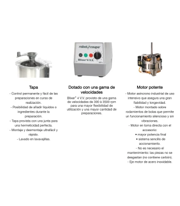 Cutters y Blixers Blixer 4 Velocidad Variable Robot Coupé B4 Robot Coupé 33280 Cutters y Blixers Blixer 4 Velocidad Variable Robot Coupé B4 Robot Coupé 33280