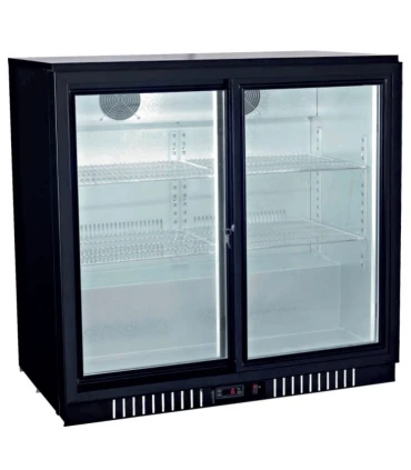 Botelleros Botellero Expositor Contramostrador 2 puertas correderas de 900 x520 x900h mm BB-2S Clima Hostelería BB-2S