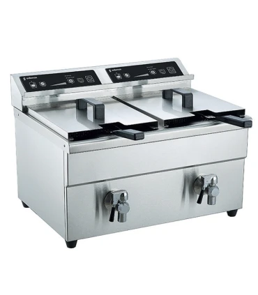 Freidoras Eléctricas Freidora de Inducción doble 3500W Edenox TF-82-I Edenox 19103372