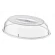 Tapa oval alta en policarbonato para plato de 240 mm ( 80 unidades )