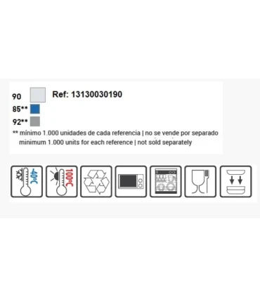 Cubiertos Cuchillo en polipropileno (120 unidades) Gris 90 a.m.c 13130030190