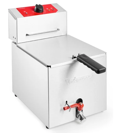 Freidoras Eléctricas Freidora eléctrica trifásica 10 litros con grifo Valentine TF-10 Valentine TF-10
