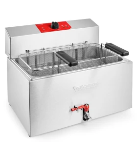Freidora eléctrica trifásica 13/14 litros con grifo Valentine TF-13
