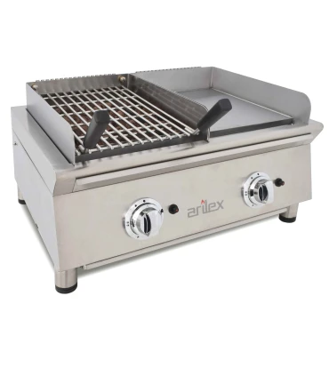 Barbacoas Plancha frytop cromo duro 65 cm con Barbacoa 35 cm Arilex 100FRYGCBN Arilex 100FRYGCBN