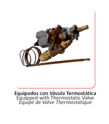 Planchas a Gas Plancha a gas en acero 15 mm con baño cromo duro de 60 cms de largo 60PGC Arilex 60PGCN