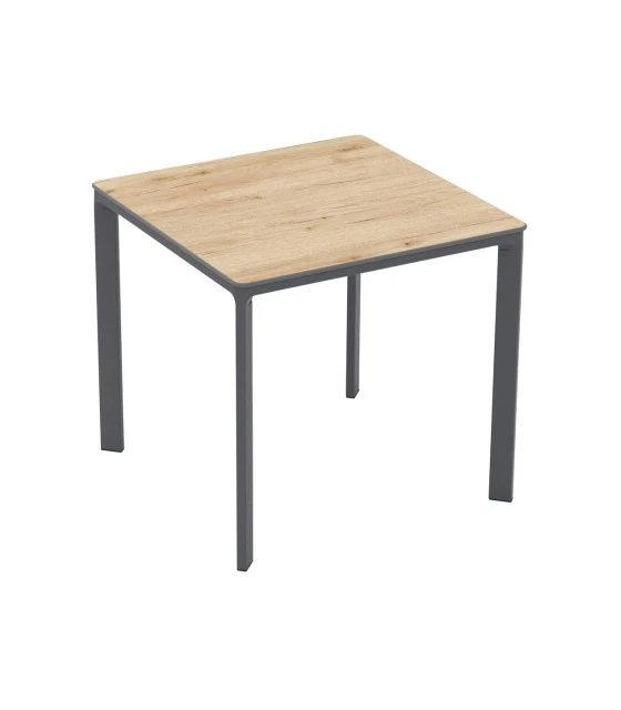Mesa estructura aluminio lacado y sobre Compact Ezpeleta Meet
