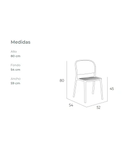 Silla sin Brazos Ezpeleta Trena Chair