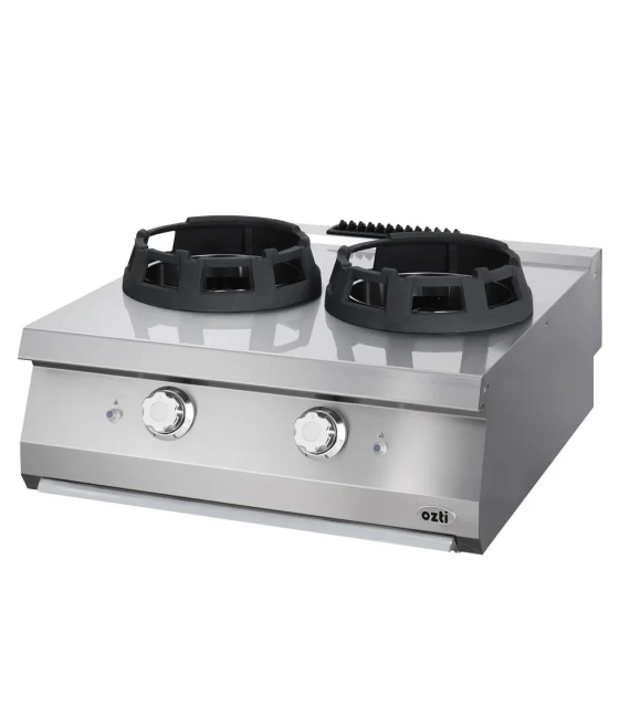 Cocina Wok 28 kW de 2 quemadores fondo 900mm FI5 6724