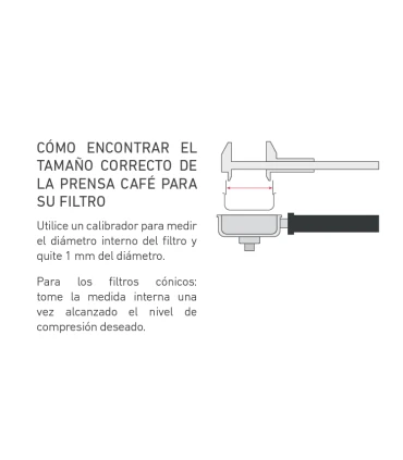 Accesorios Cafeteras Prensa Tamper para filtro de café ø58mm Motta en acero inoxidable y madera  1385026 Accesorios Cafeteras Prensa Tamper para filtro de café ø58mm Motta en acero inoxidable y madera  1385026