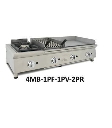 Cocinas a Gas Módulo base de Cocina de 130 cm de largo barbacoa, fogón y Plancha Arilex Flexi 600 Arilex BASE 4MB