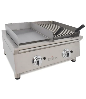 Módulo base de Cocina de 70 cm de largo barbacoa, fogón y Plancha A...