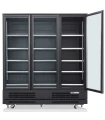 Armario Expositor Refrigerado 3 Puertas Pivotantes color negro Edenox VESUR-1603-C