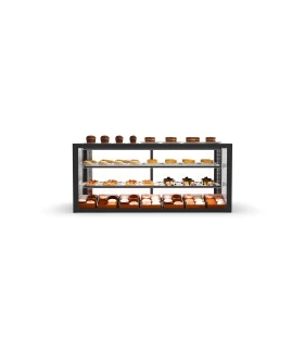 Vitrina Caliente Sobremostrador 1200x600x900mm Sayl Integra IN-120-90C