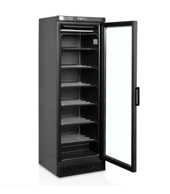 Armario Expositor de Congelados frío estático en color negro UFSC371G