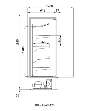 Armarios Expositores Refrigerados Armario Expositor Refrigerado 2 puertas Docriluc ARA-125 Docriluc ARA-125