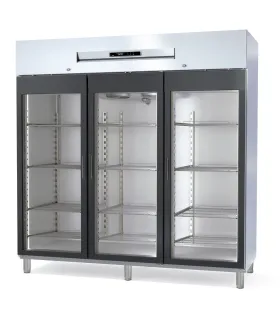 Armario Expositor Refrigerado Inox 2055x850x2130h mm Docriluc ARG-210