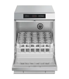 Lavavasos electrónico trifásico bomba HTR altura 70 cm Smeg Ecoline...