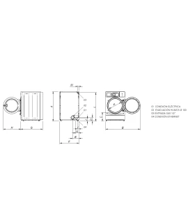 Secadora profesional de Autoservicio 10 kgs Primer DP-10 Control P