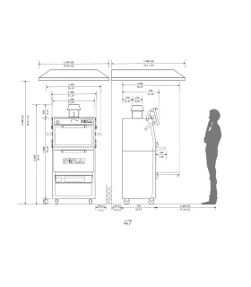 Horno de brasa doble PIRA 120D LUX ED (250 comensales)