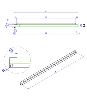 Carro soporte alto inox 17 GN 1/1 con ruedas Edenox CGA-11