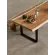 Mesa de comedor estilo industrial en madera de Suar y forja Viva