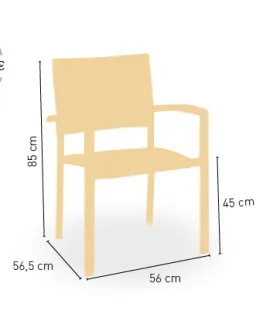 Silla con Brazos Textiline Berlin