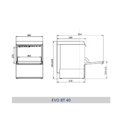 Lavavasos Lavavasos 40x40 electrónico Adler EVO-40 BT Adler EVO BT 40