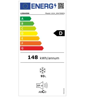 Armario de congelación frío estático de bajo encimera Liebherr Plus...