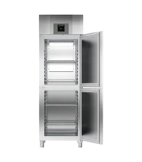 Armario frigorífico GN 2/1 ventilado inox 2 medias puertas 597 litr...