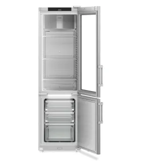 Frigorífico y congelador puerta de cristal No Frost inox Liebherr F...