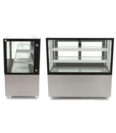 Vitrinas de Pastelería Vitrina Refrigerada Ventilada 2 estantes 1515x675x1215h mm XC1500Z Clima Hostelería XC1500Z