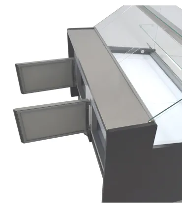 Vitrinas Mostrador Vitrina refrigerada frío estático 1000x973mm con reserva VRE-100 Clima Hostelería VRE-100