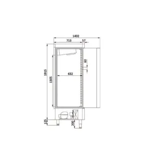 Armario Expositor Refrigerado Pastelería 17+17 niveles 60x40 Docril...