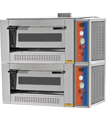 Hornos de Pizza Horno Pizza a Gas capacidad 4+4 pizzas de 30 cms EMP4+4G Empero EMP4+4G