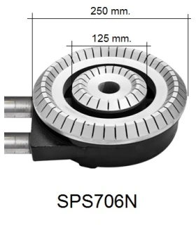 Paellero Industrial a Gas 15.5 kw de 600x700x450h mm SPS706G