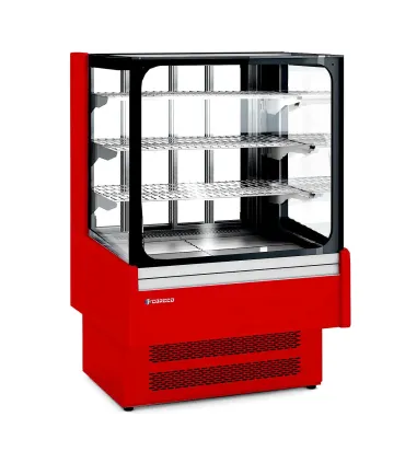 Vitrinas Mostrador Vitrina Expositora Caliente 3 estantes Coreco 1650x730x1380h mm VSS-6HE-16-R Coreco VSS-6HE-16-R