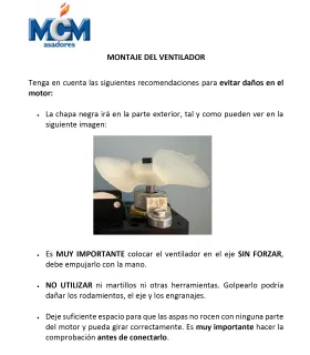 Motor Reductor 230V para asador de pollos MCM