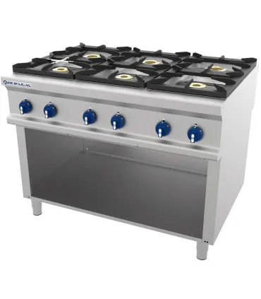 Cocinas a Gas Cocina a gas con armario 6 fuegos 1200x900mm Repagas CG-960 Repagas CG-960