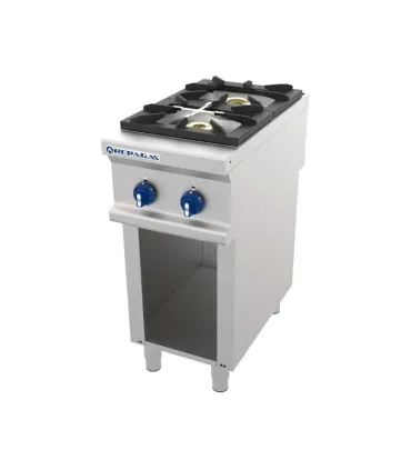 Cocinas a Gas Cocina a gas 2 fuegos con armario 400x900mm Repagas CG-920/S Repagas CG-920/S