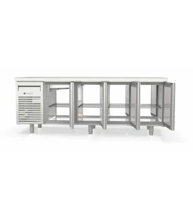 Mesa Refrigerada Pasante Central 4 puertas 2245x780mm Coreco MFCG-250