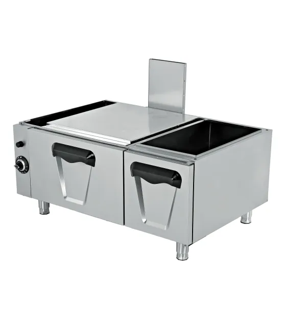 Mueble Soporte 1200mm con horno a gas GN 2/1 para maquinaria de cocina fondo 900