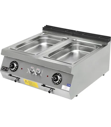 Baños María Baño María Eléctrico sobremesa 2 x GN1/1 800mm Fondo 900 Clima Hostelería EMPPLS9SE020 Baños María Baño María Eléctrico sobremesa 2 x GN1/1 800mm Fondo 900 Clima Hostelería EMPPLS9SE020