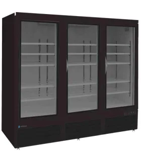 Armario Expositor Refrigerado 3 puertas batientes color negro 1650 ...