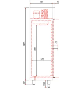 Armario Refrigerado GN 1/1 301 litros Coreco AGR-50